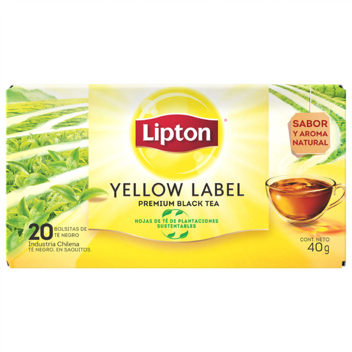 TE 20 BOLSITAS LIPTON YELLOW