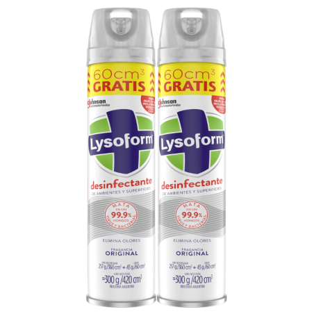 PACK DESINFECTANTE AMBIENTAL LYSOFORM ( 2 unidades )