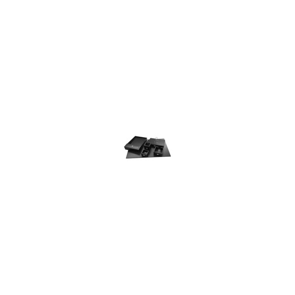 SET ESCRITORIO CUERO 6 PIEZAS NEGRO