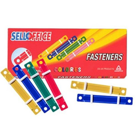 ACCOCLIPS PLASTICO SELLOFFICE 50 UND COLOR