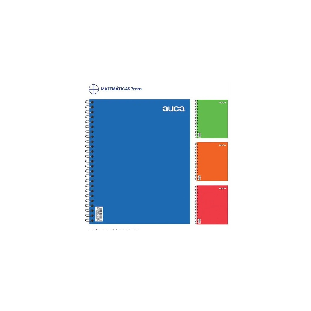 CUADERNO UNIVERSITARIO MATEMATICA 100 HJS AUCA