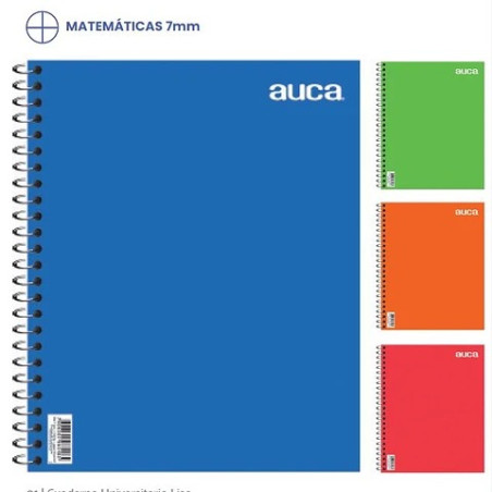 CUADERNO UNIVERSITARIO MATEMATICA 100 HJS AUCA