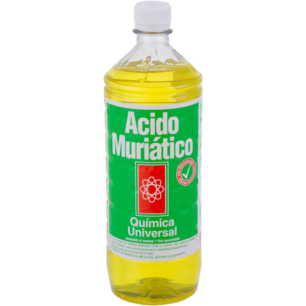 ACIDO MURIATICO 1 LITRO QUIMICA UNIVERSAL