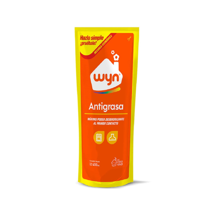 ANTIGRASA WYN 450 ML RECARGA