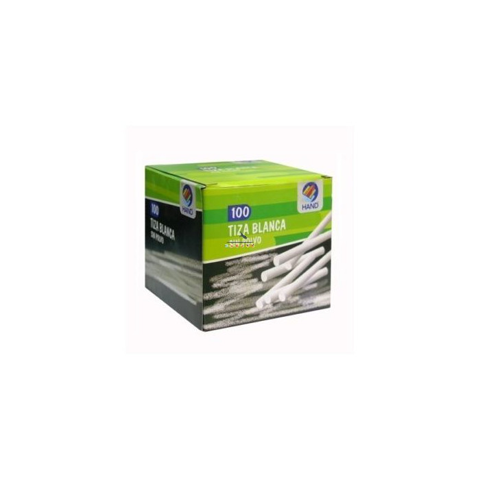 TIZA BLANCA 100 UNIDADES HAND
