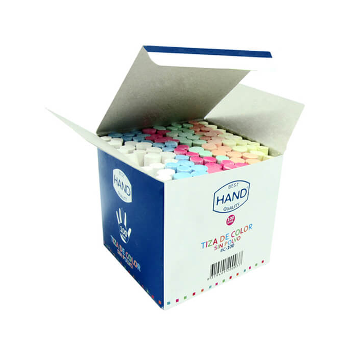 TIZA COLOR 100 UNIDADES HAND