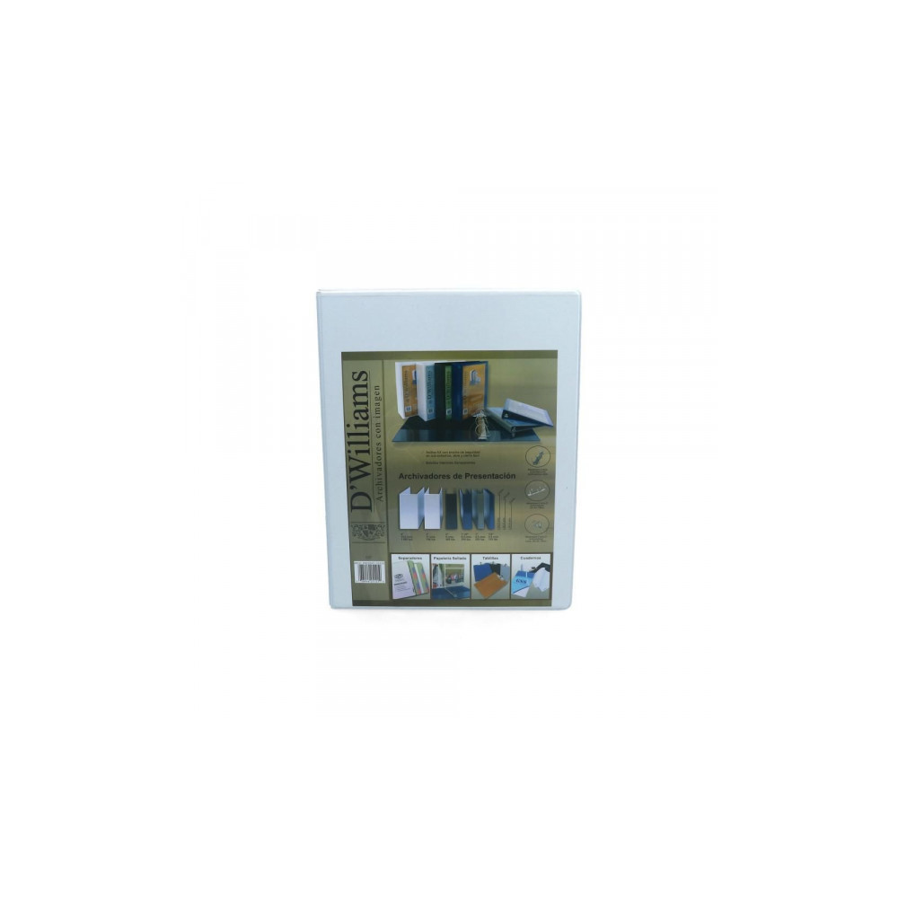ARCHIVADOR PRESENTACION OFICIO 0.5" 2 AROS DWILLIAMS BLANCO