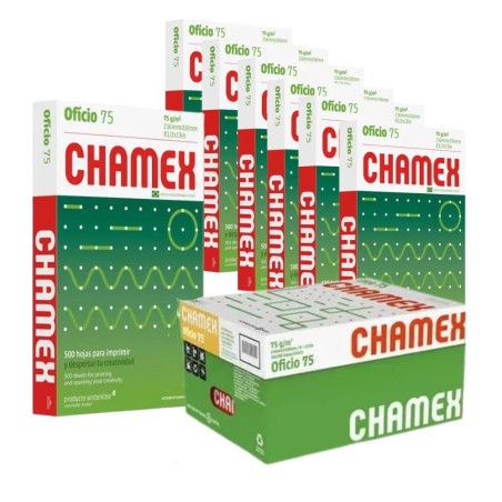 MAYORISTA - 100 RESMA DE PAPEL OFICIO CHAMEX