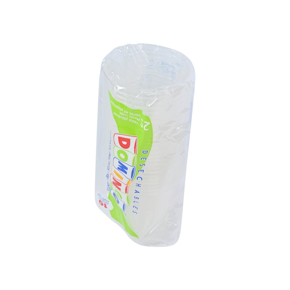 VASO DESECHABLE 290ML PLASTICO TRANSPARENTE 25 UNIDADES