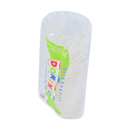 VASO DESECHABLE 290ML PLASTICO TRANSPARENTE 25 UNIDADES