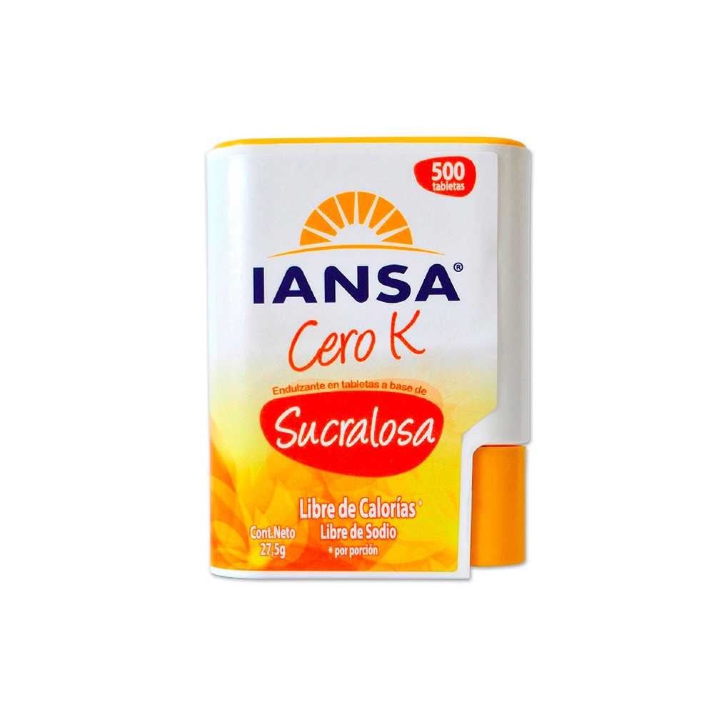 ENDULZANTE TABLETAS 500 UND SUCRALOSA IANSA CERO K