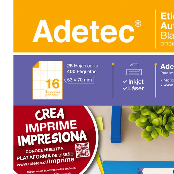 ETIQUETA 53 X 70 ( 16 x...