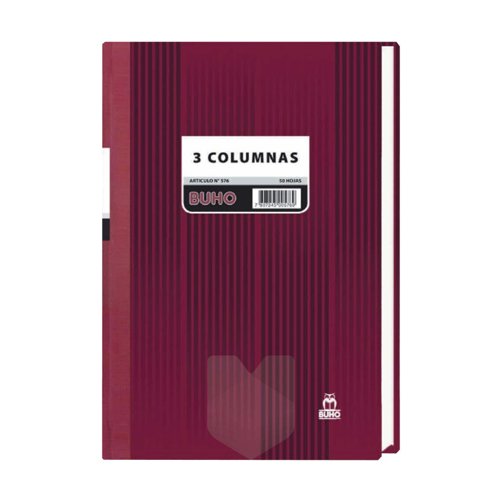 LIBRO 3 COLUMNAS 100 HJS ART 583 BUHO