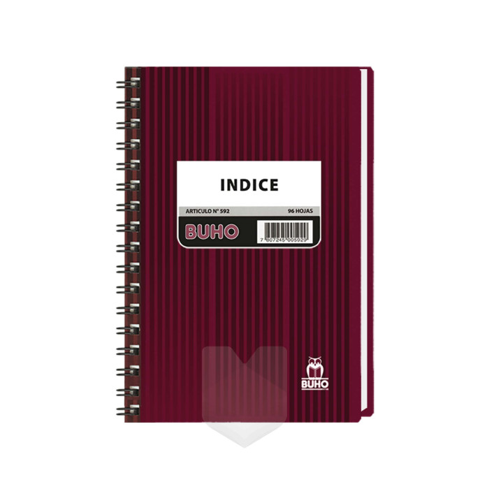 CUADERNO INDICE 1/2 OFICIO...
