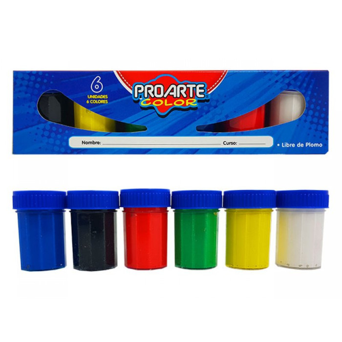 TEMPERA 6 COLORES PROARTE