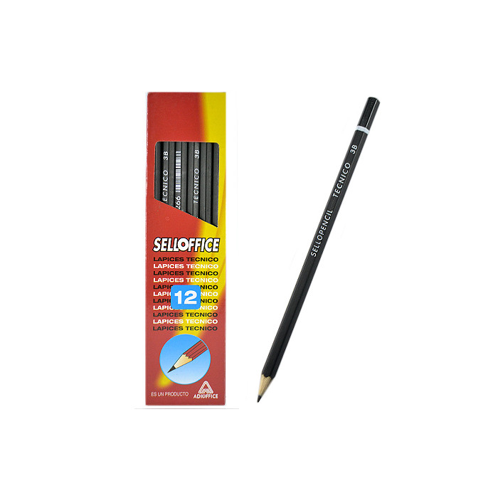 LAPIZ GRAFITO 3B SELLOPENCIL