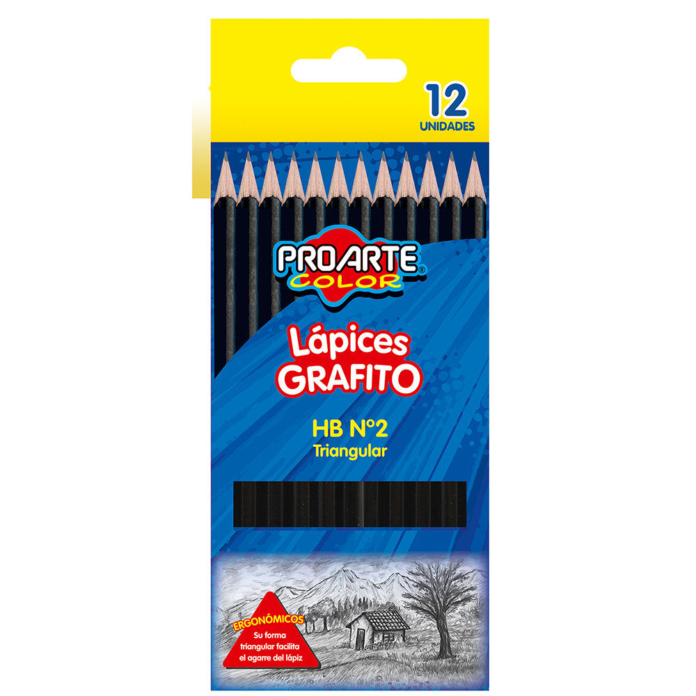 LAPIZ GRAFITO HB TRIANGULAR PROARTE