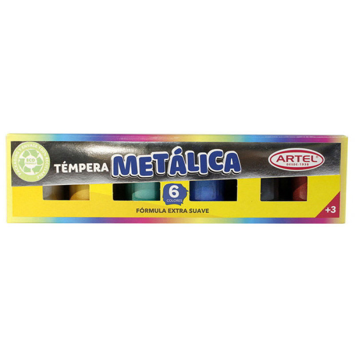 TEMPERA 6 COLORES ARTEL...
