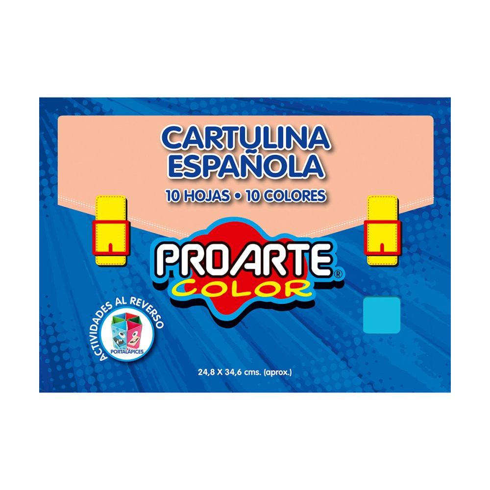 CARPETA CARTULINA ESPAÑOLA PROARTE 25X32.5 13 PLIEGOS
