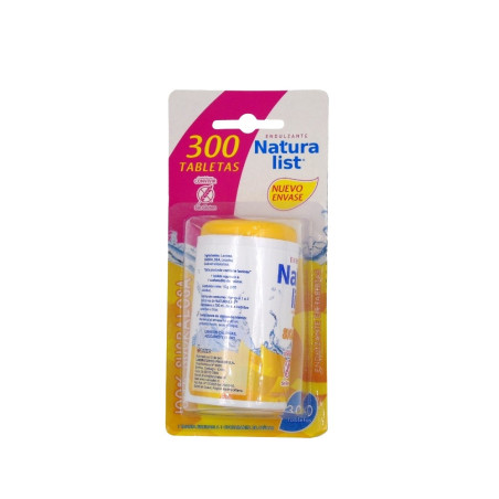 ENDULZANTE TABLETAS NATURALIST SUCRALOSA - 300 UNIDADES