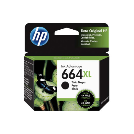 CARTRIDGE HP 664 XL NEGRO 8.5 ML