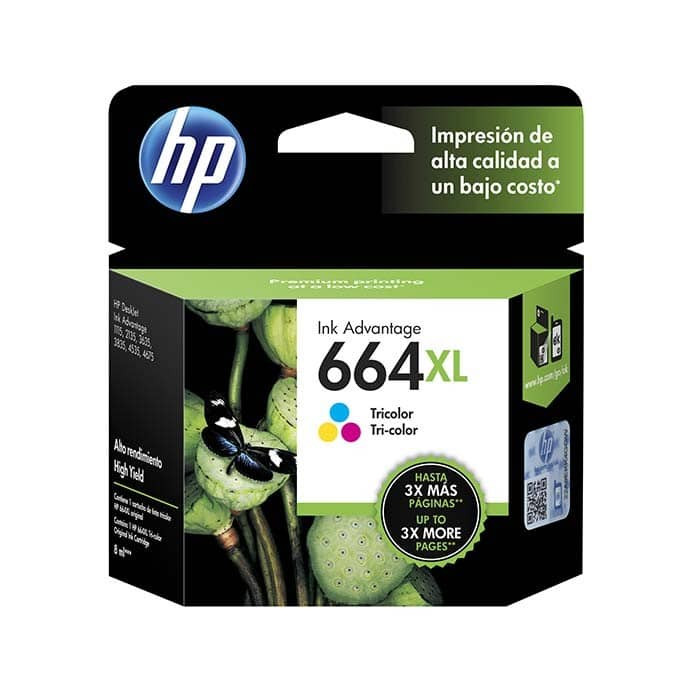 CARTRIDGE HP 664 XL COLOR 8 ML
