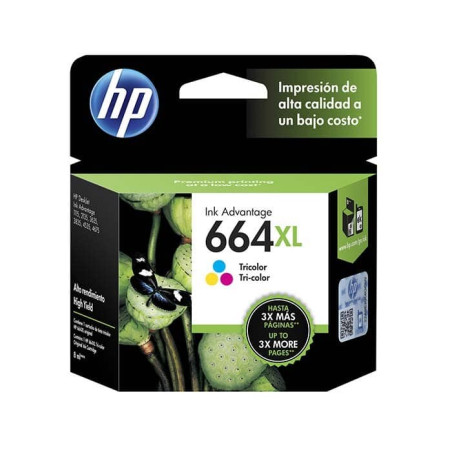 CARTRIDGE HP 664 XL COLOR 8 ML