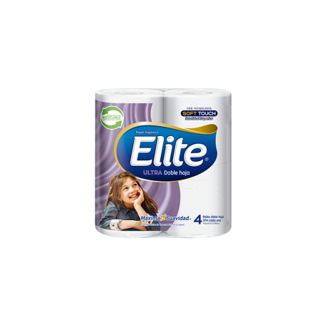 PAPEL HIGIENICO ELITE 4 UND 25 MTS DOBLE HOJA