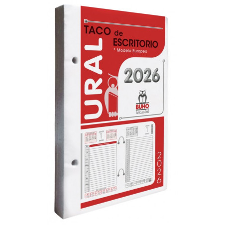 TACO CALENDARIO 2026 GRANDE BUHO ART 760