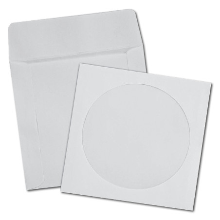 SOBRE PARA CD VENTANA BLANCO - 100 UNIDADES