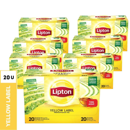 MAYORISTA - 100 CAJAS TE LIPTON YELLOW 20 BOLSITAS